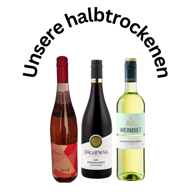 Halbtrockene Weine